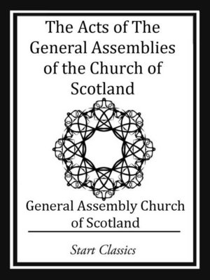 cover image of The Acts of the General Assemblies of